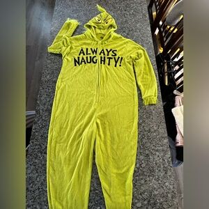 Green Grinch Pajamas - Always Naughty
